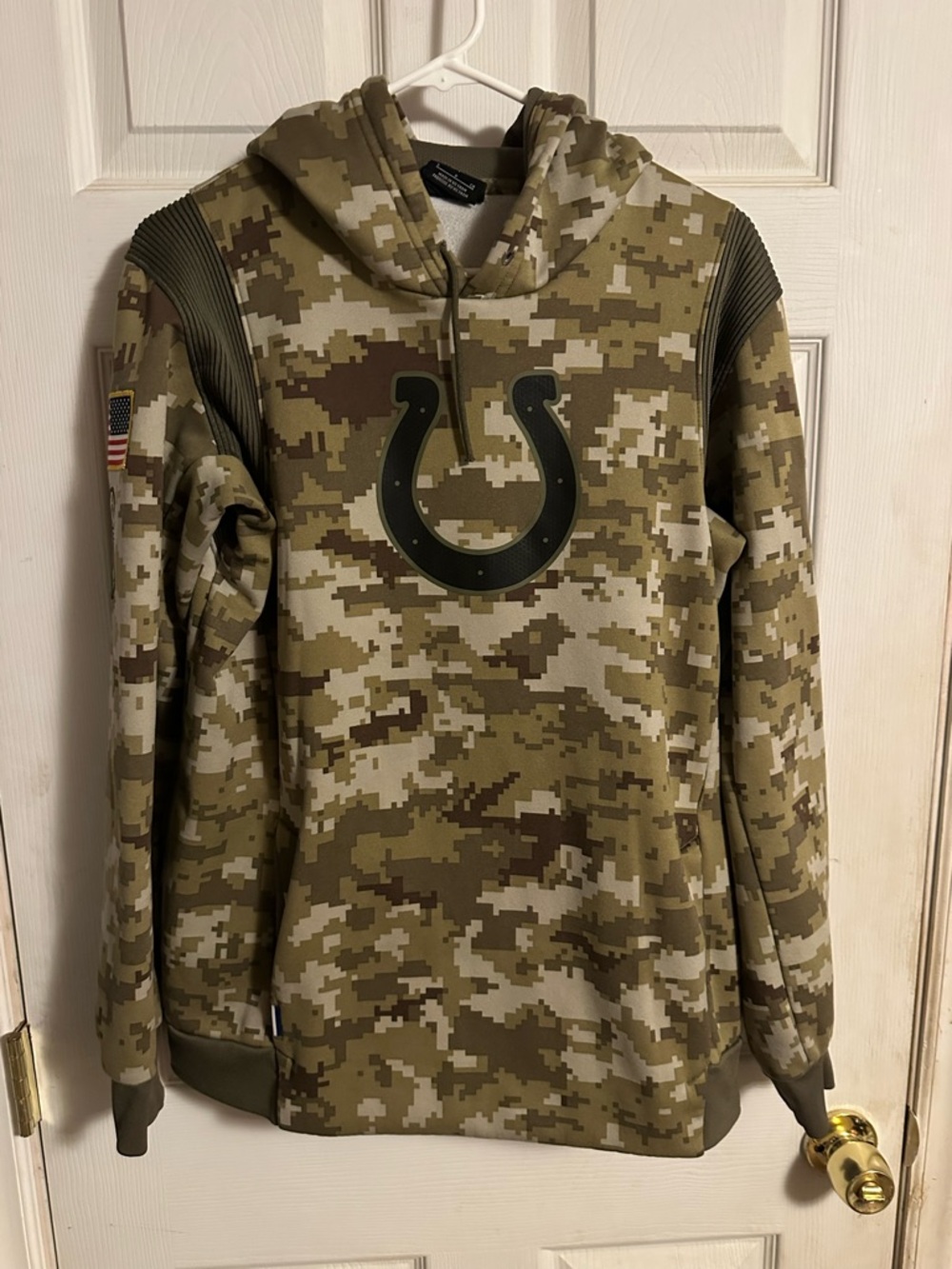 Indianapolis Colts Digital Camo Pullover Hoodie in Olive and Khaki